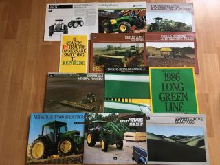 Group 12 Vintage John Deere Tractor & Equip.  Brochures From Dealership