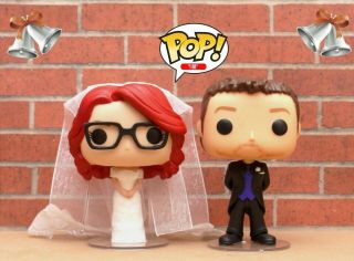 Funko Pop Custom Wedding Cake Toppers Made To Order Bride/groom/wedding Party
