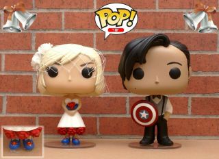 Funko POP Custom Wedding Cake Toppers MADE TO ORDER Bride/Groom/Wedding Party 3