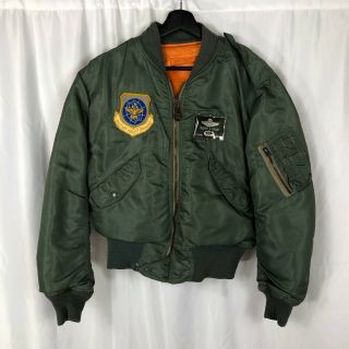 Named Patched Lt.  Col Us Air Force L - 2b Flight Jacket