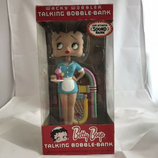 Funko Wacky Wobbler Betty Boop " Talking Bobble - Bank "