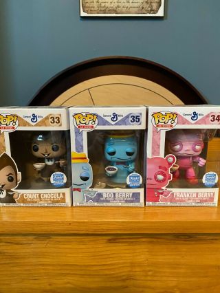 Funko Pop Ad Icons Halloween Cereal 3 Pack Franken Berry Boo Berry Count Chocula