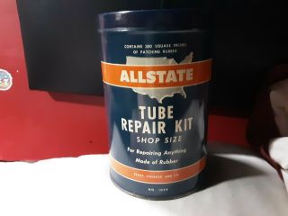 Vintage Allstate Tube Repair Kit " Shop Size " 1029 (empty)