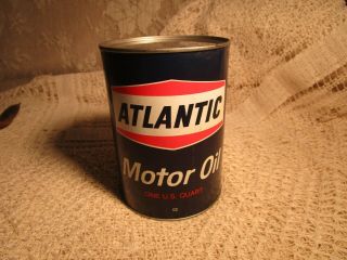 Vintage 1 Qt.  Atlantic Richfield Motor Oil Can - Full