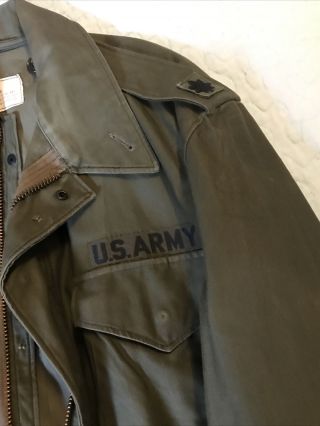 Korea/Vietnam Era M 1951 Us Army Field Jacket Regular Large Lieutenant Colonel 3