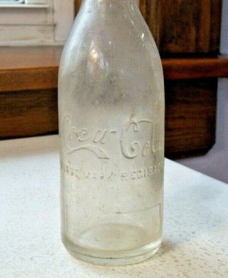 Very Old Coca Cola Bottle Clear Embossed 004 2