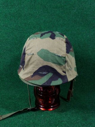 Vietnam Era Us Army Military Issue Steel Combat M1 Helmet Liner & Cover
