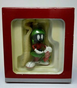 Marvin The Martian Christmas Ornament Coal Hand Crafted In Fine Porclain Nib