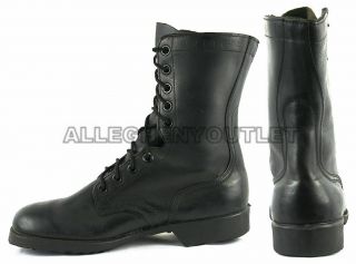 Us Military Ro - Search Ripple Sole Vietnam Combat Boots Leather Black 7.  5 W