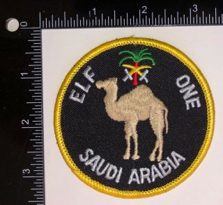 Usaf Us Air Force Elf One European Liaison Force 1 Saudi Arabia Patch