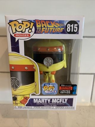 Funko Pop Marty Mcfly Exclusive 815 Back To The Future Radiation Suit