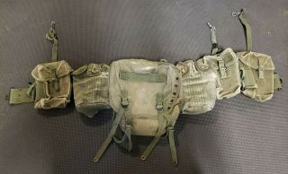 Vietnam War M1956 Lce Web Gear Set Usmc Us Army With M - 1936 Belt (no Suspenders)