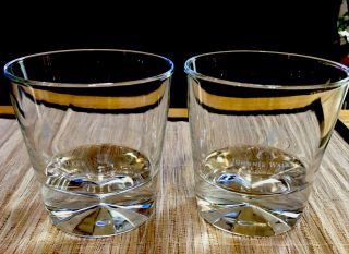 Johnnie Walker Whiskey Rocks Cocktail Glass Set Of Two (2) Pristine