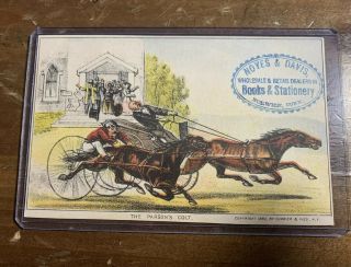 1880 - Currier & Ives - Trade Card - The Parson 