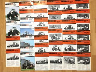 Group 36 Vintage Case Tractor Brochures Good Uncirculated