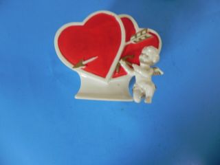 Vintage Lefton Double Valentine Heart Planter