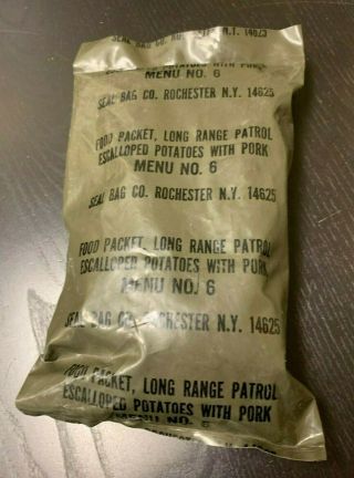 U.  S.  Army Vietnam Era 100 Lrrp " Long Range Patrol Food Packet " Menu 6