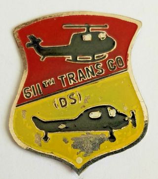 611th Transportation Company Beer Can Di Crest / Dui Clutch Back - Vietnam