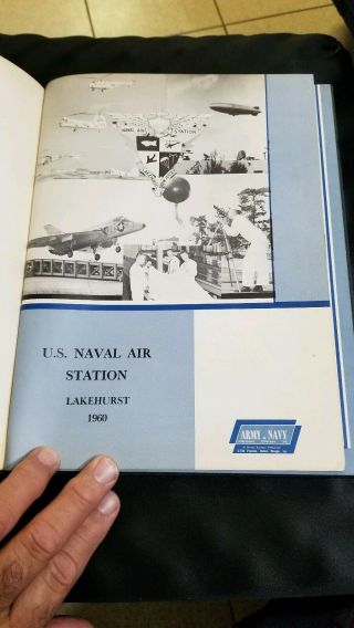 1960 US Naval Air Station Lakehurst NJ yearbook ZP - 3 ZW - 1 Air Ship crash info 2