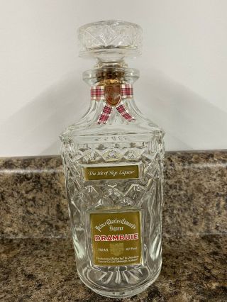 Drambuie Prince Charles Edward’s Crystal Glass Liqueur Bottle Decanter 750ml
