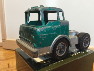 Vintage Hubley Green Cab Die Cast Metal Truck 1490
