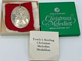 1979 Towle Sterling Christmas Melodies " Deck The Halls " Ornament,