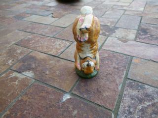 Vintage 1998 Vaillancourt Folk Art Whimsical Bunny Figure,  Standing On It 