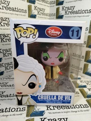 Funko Pop Disney Store Cruella De Vil 11 - Vaulted - Box Not