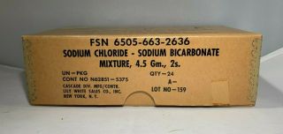 Sodium Chloride - Sodium Bicarbonate Mixture,  4.  5gm For C - 1 Vest Box Of 24 E1014