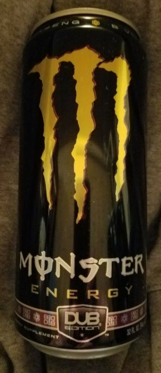 Monster Energy Dub Edition 32 Oz Full Can Limited Edition Rare Find