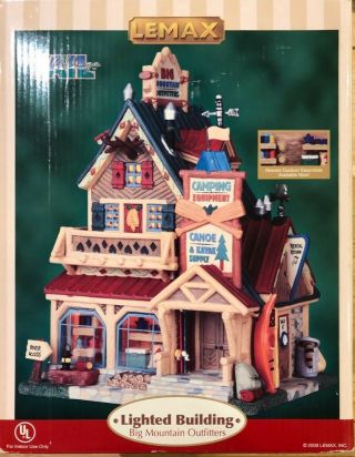 Lemax Christmas Village Big Mountain Outfitters Building 95865