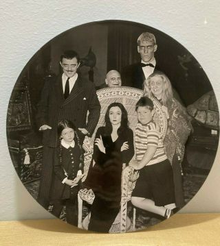 World Market 15 " Round " The Addams Family " Licensed Collector Plate Euc
