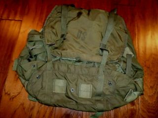U.  S Military Alice Field Pack Vietnam 1976 Backpack Large Od Green