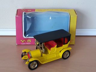 Matchbox Models Of Yesteryear Y5 - 3 1907 Peugeot Bright Yellow Body