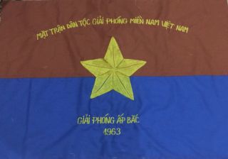 Flag_ Vietcong Nva Nlf North Vn Army Flag Victory In Ap Bac 1963