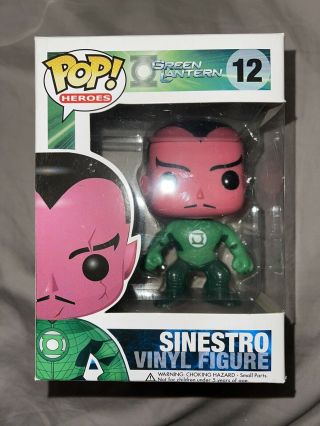 Funko Pop Dc Heroes Green Lantern Sinestro 12 Vaulted Vinyl Figure