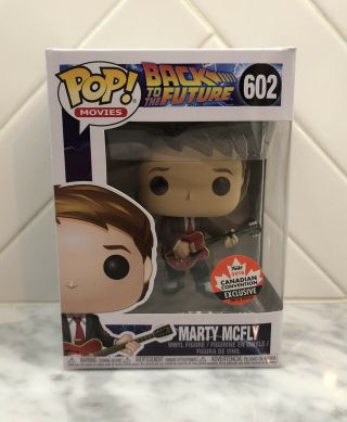 Funko Pop Marty Mcfly With Guitar 602 Back To The Future
