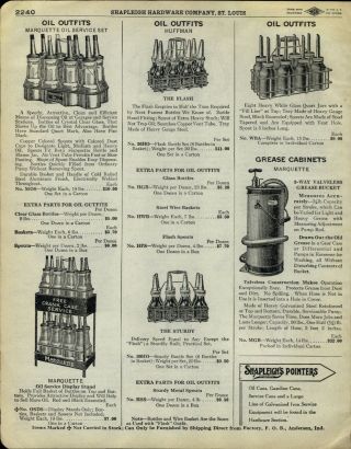 1929 Paper Ad Marquette Huffman 8 Pack Glass Quart Oil Bottles Rack Stand