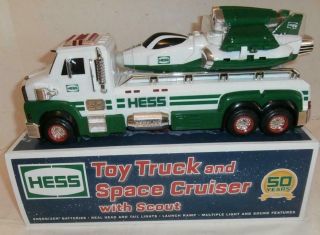 Hess 2014 Toy Truck With Space Cruiser And Inserts 50 Years