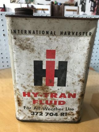 Vintage International Harvester Hy - Trans Fluid 1 Gallon Can