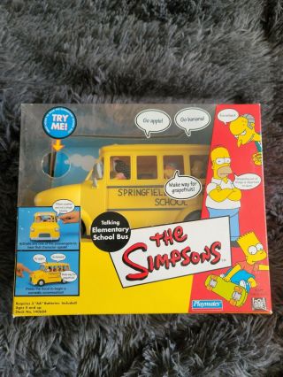 Playmates Toys The Simpsons Talking Elementary School Bus World Of Springfield