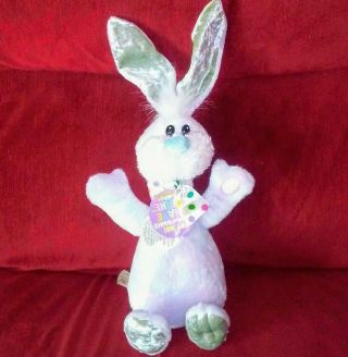 Dan Dee Animated Singing Easter Bunny 17in Plush Sings Shake Shake Dances Video