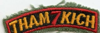 Vn Made Arvn Ranger 7th Battalion Recon Tham Kich Tab / Patch