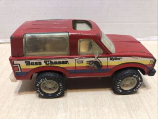 Nylint Corp Red Ford Bronco Ii 2 Toy Metal Bass Chaser Missing Decal Usa