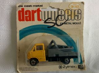 Vintage Zylmex D58 Tow Truck Dart Wheels Die Cast Metal Hong Kong Moc Complete
