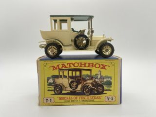 Matchbox Models Of Yesteryear 1910 Benz Limousine Y - 3 Front Seat Only