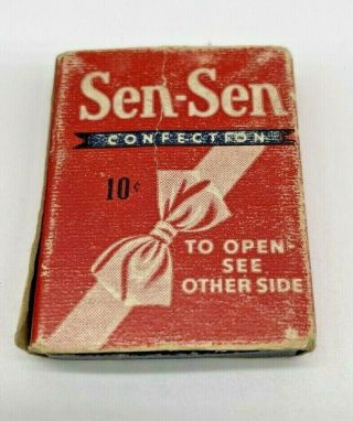 Vintage Sen - Sen Confection Candy Box With Candy,  American Chicle Co.