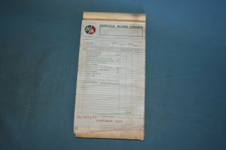 B/a Ba British American Oil Service Work Order Blanks 1952 Forms Pad Station Gas