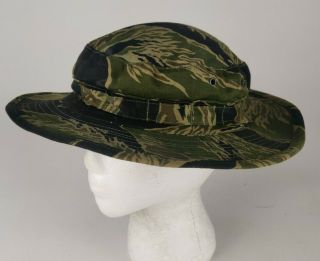 Us Military Tiger Stripe John Wayne Pattern Camo Tropical Bush Boonie Hat Cap