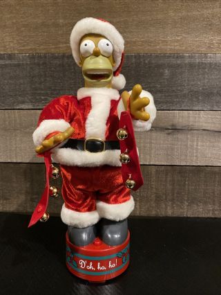 Gemmy Santa Homer Simpson Dancing Singing Talking The Simpsons Christmas 2005